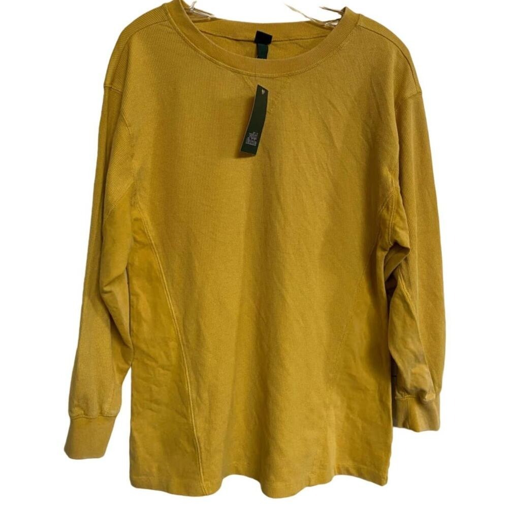 Wild Fable Mustard Yellow Long Sleeve Shirt Women Size S NWT